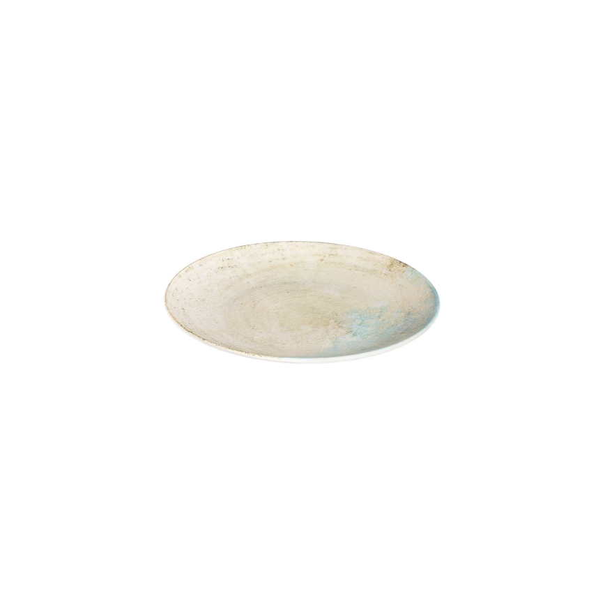 Set da tavola 24 pezzi, blu/beige, in porcellana