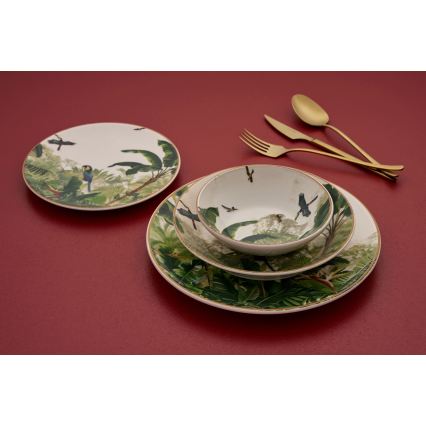 Set da tavola 24 pezzi colori vivaci/ceramica