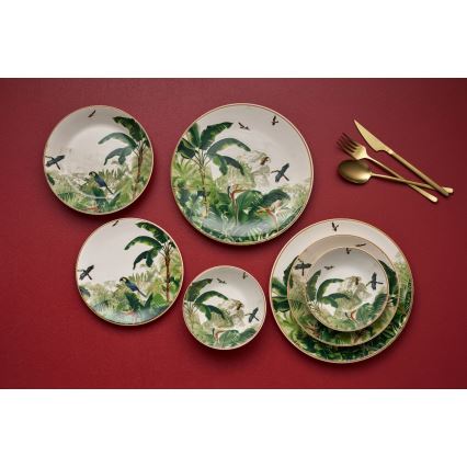 Set da tavola 24 pezzi colori vivaci/ceramica