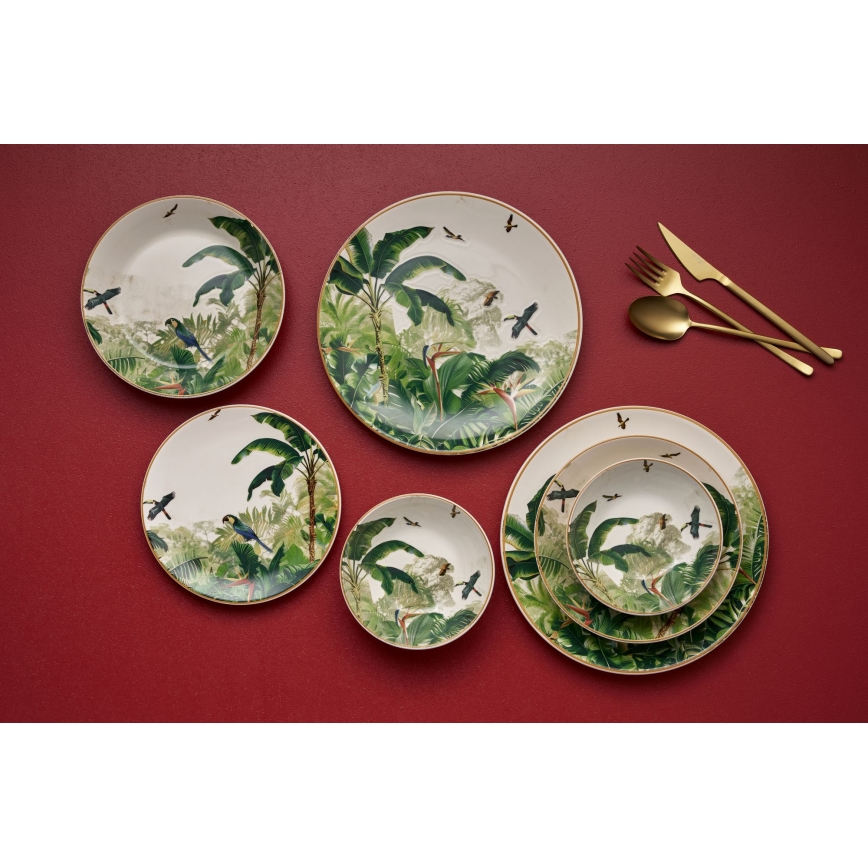 Set da tavola 24 pezzi colori vivaci/ceramica