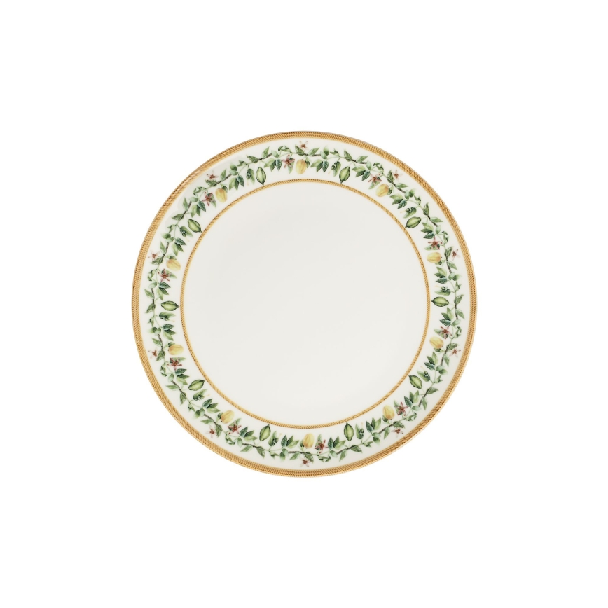 Set da tavola 24 pezzi crema/beige/verde/porcellana