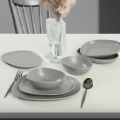 Set da tavola 24 pezzi grigio/gres