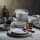 Set da tavola 24 pezzi grigio/porcellana