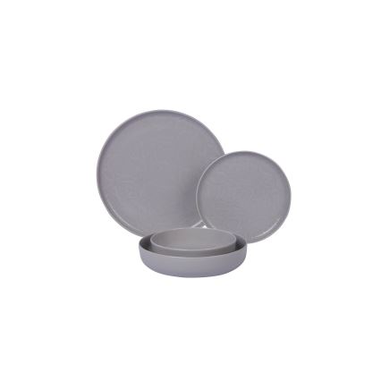 Set da tavola 24 pezzi grigio/porcellana