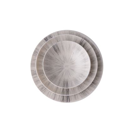 Set da tavola 24 pezzi grigio/porcellana