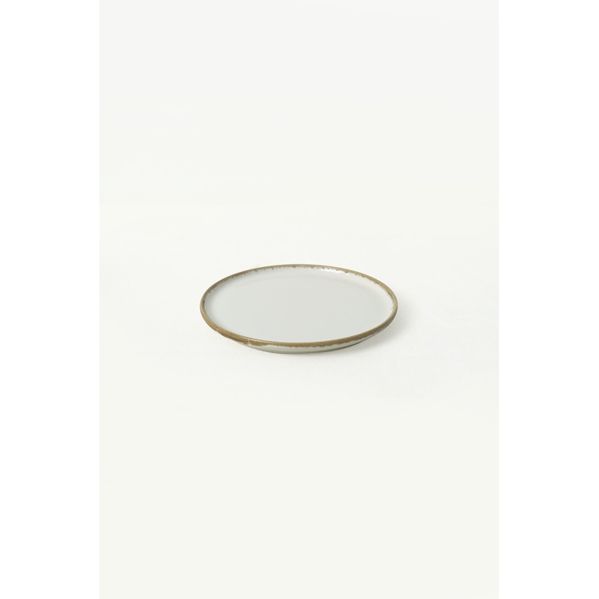 Set da tavola 24 pezzi in ceramica, crema/marrone