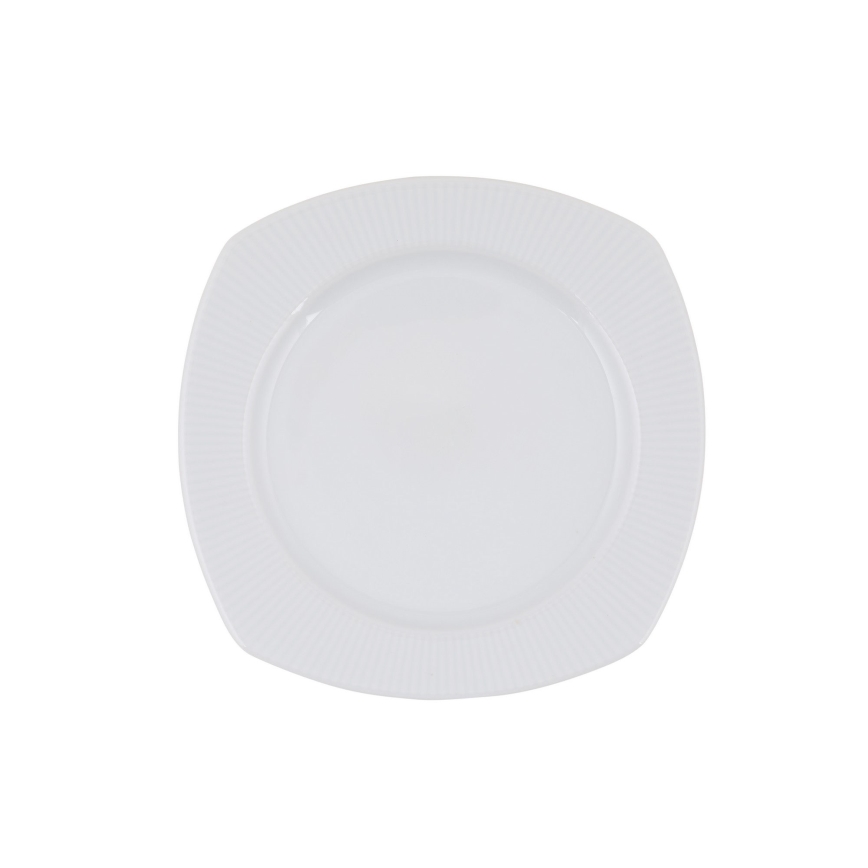 Set da tavola 24 pezzi in porcellana bianca