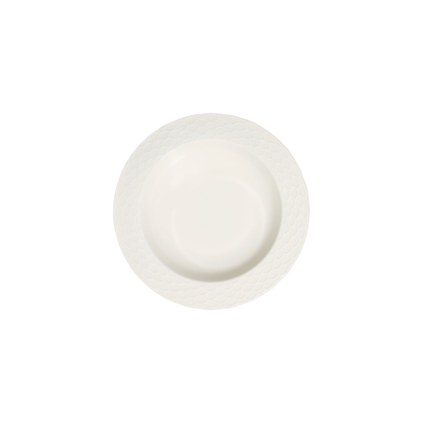Set da tavola 24 pezzi in porcellana bianca