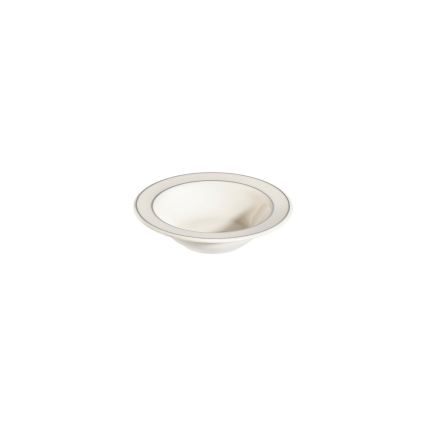 Set da tavola 24 pezzi in porcellana, bianco/argento