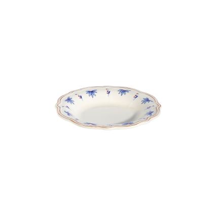 Set da tavola 24 pezzi in porcellana, bianco/blu/rosso