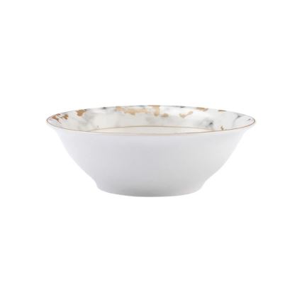 Set da tavola 24 pezzi in porcellana, bianco/grigio