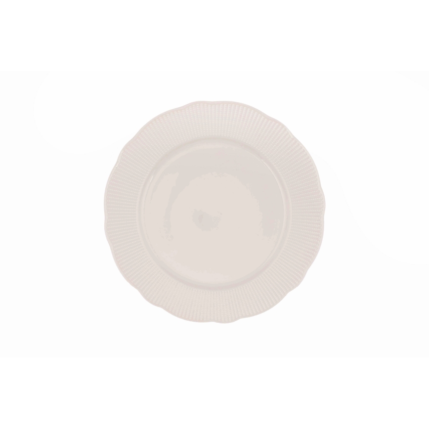 Set da tavola 24 pezzi in porcellana, bianco