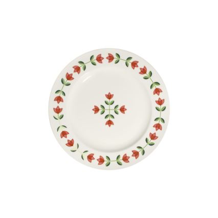 Set da tavola 24 pezzi in porcellana – bianco/rosso/verde