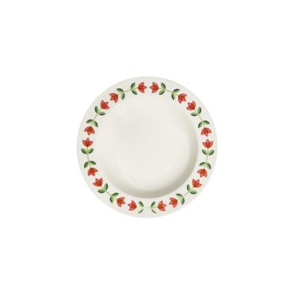 Set da tavola 24 pezzi in porcellana – bianco/rosso/verde