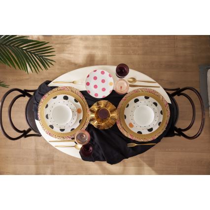 Set da tavola 24 pezzi in porcellana, multicolore