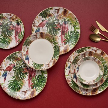 Set da tavola 24 pezzi multicolore/ceramica