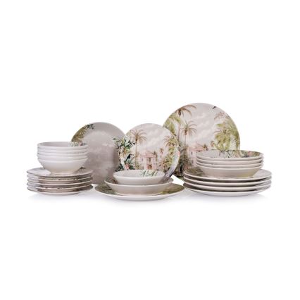 Set da tavola 24 pezzi multicolore/ceramica