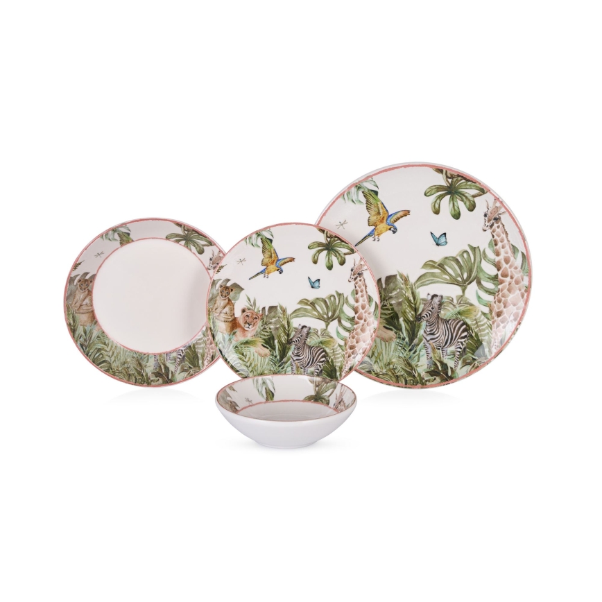 Set da tavola 24 pezzi multicolore/ceramica