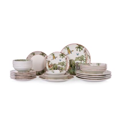 Set da tavola 24 pezzi multicolore/ceramica