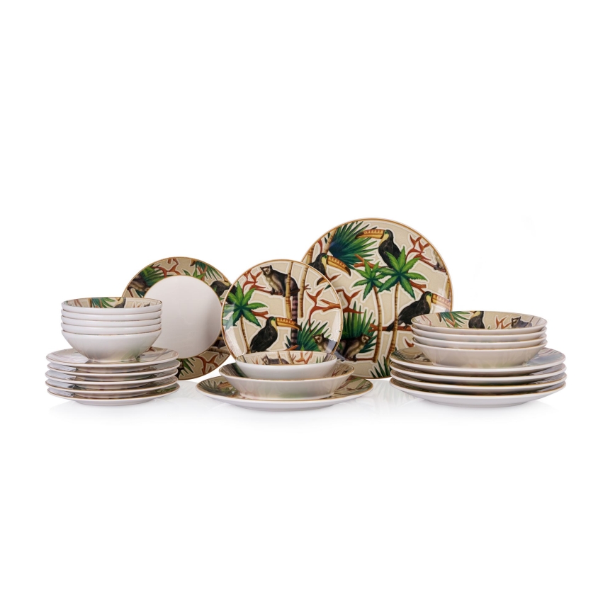 Set da tavola 24 pezzi multicolore/ceramica