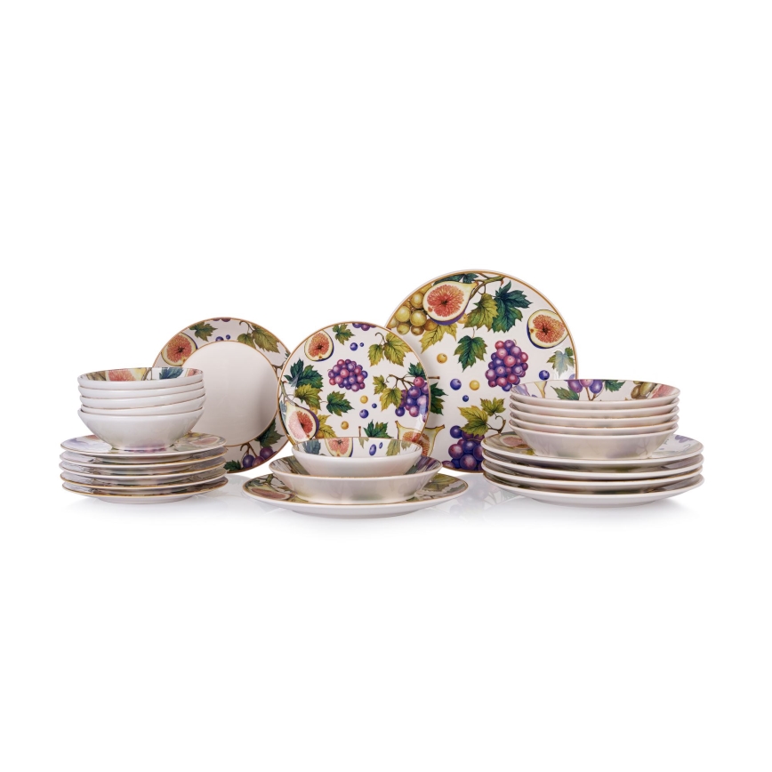 Set da tavola 24 pezzi multicolore/ceramica