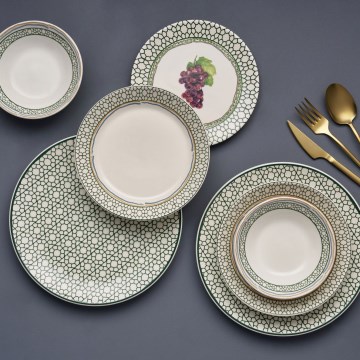 Set da tavola 24 pezzi multicolore/ceramica