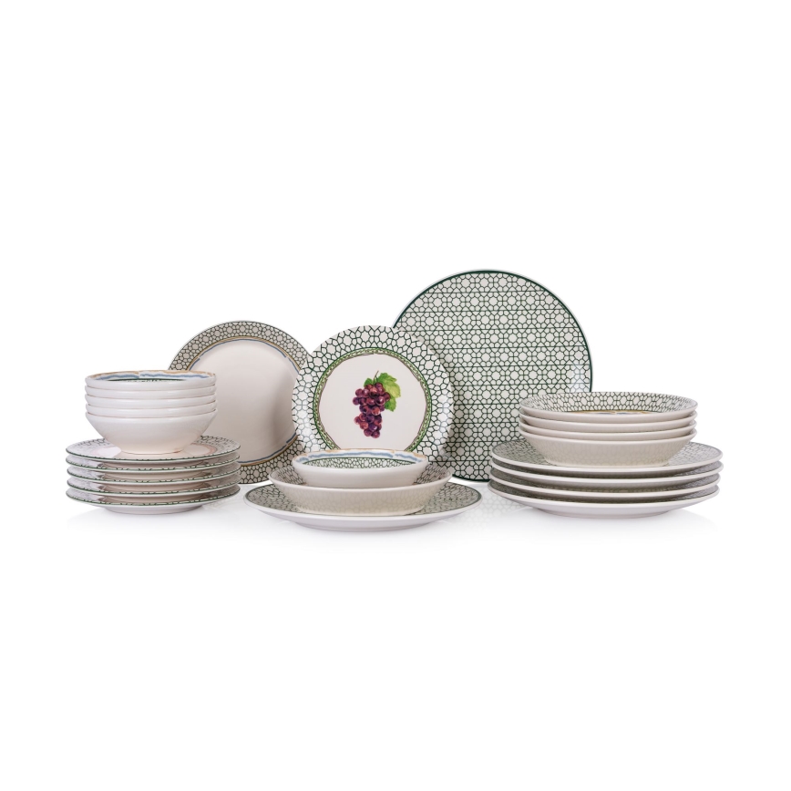Set da tavola 24 pezzi multicolore/ceramica