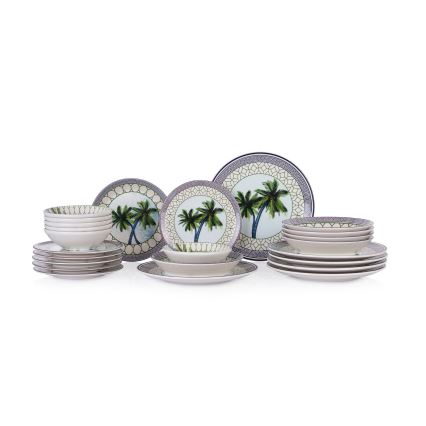 Set da tavola 24 pezzi multicolore/ceramica