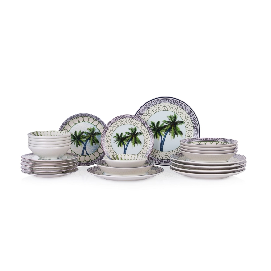 Set da tavola 24 pezzi multicolore/ceramica