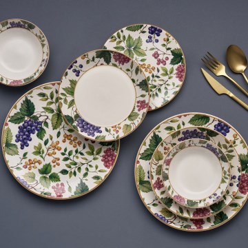 Set da tavola 24 pezzi multicolore/ceramica