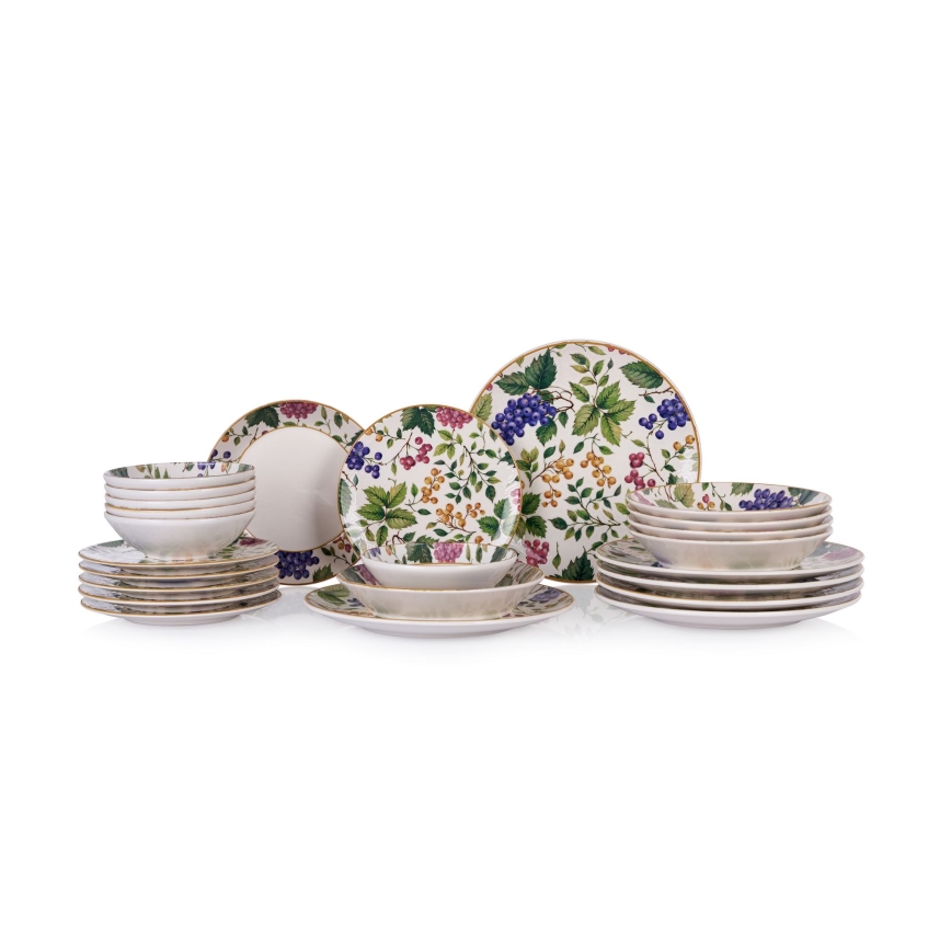 Set da tavola 24 pezzi multicolore/ceramica