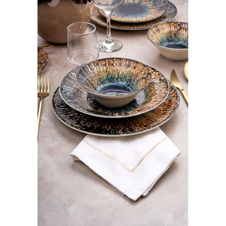 Set da tavola 24 pezzi multicolore/ceramica