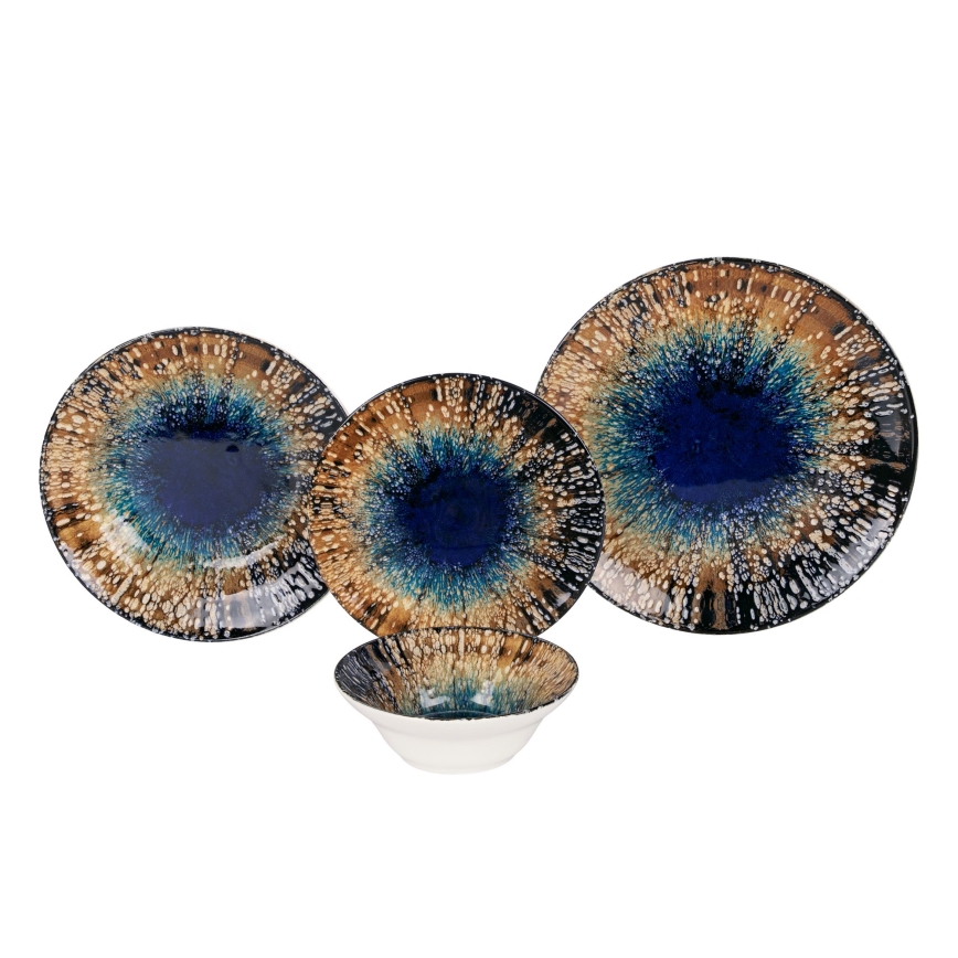 Set da tavola 24 pezzi multicolore/ceramica