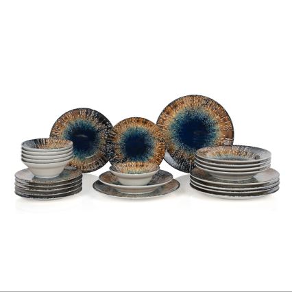 Set da tavola 24 pezzi multicolore/ceramica