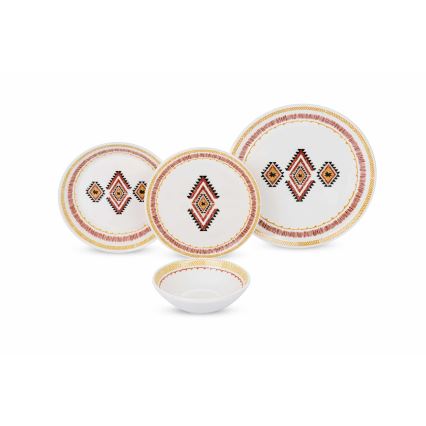 Set da tavola 24 pezzi multicolore/ceramica