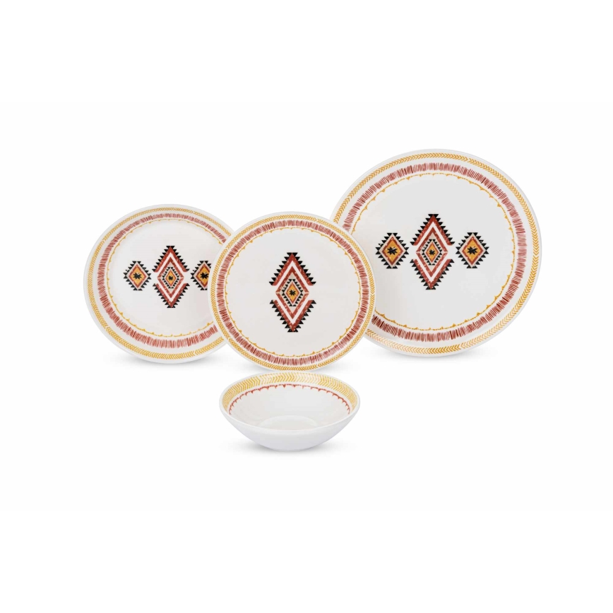 Set da tavola 24 pezzi multicolore/ceramica
