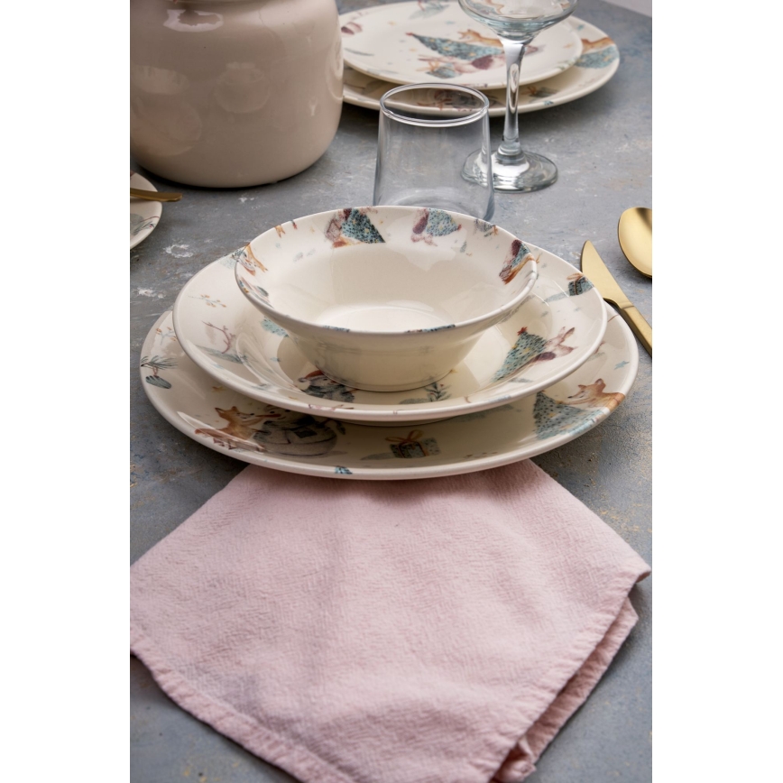 Set da tavola 24 pezzi multicolore/ceramica