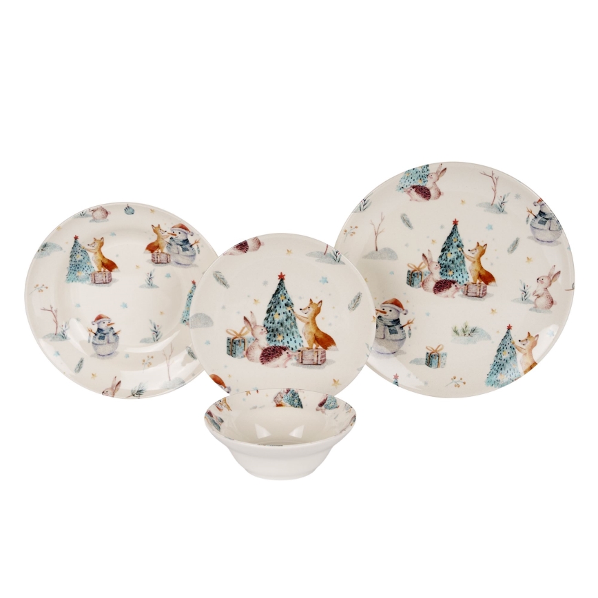 Set da tavola 24 pezzi multicolore/ceramica