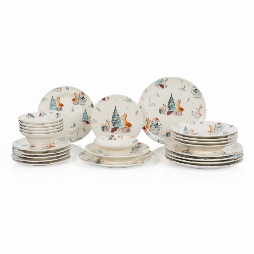 Set da tavola 24 pezzi multicolore/ceramica