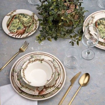 Set da tavola 24 pezzi multicolore/ceramica