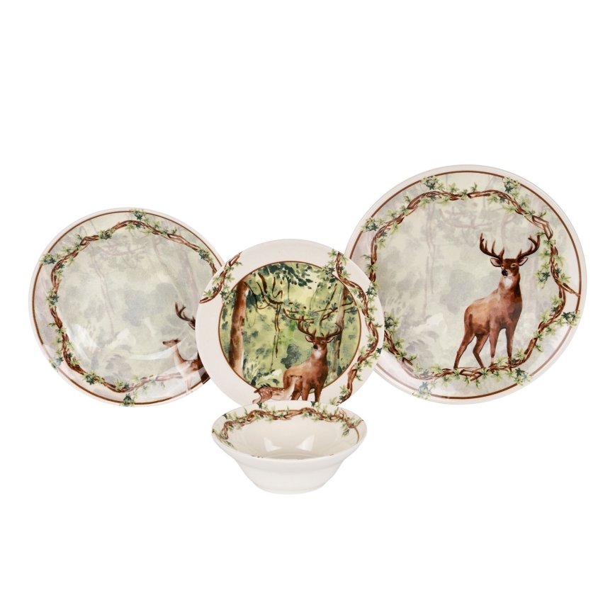 Set da tavola 24 pezzi multicolore/ceramica