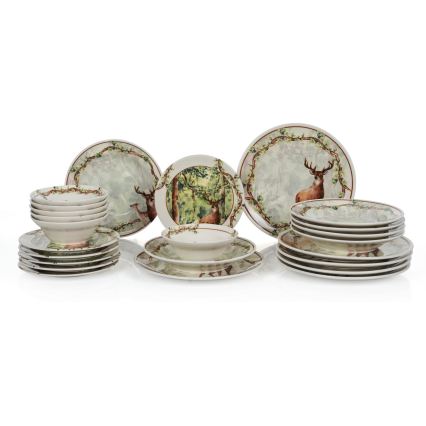 Set da tavola 24 pezzi multicolore/ceramica