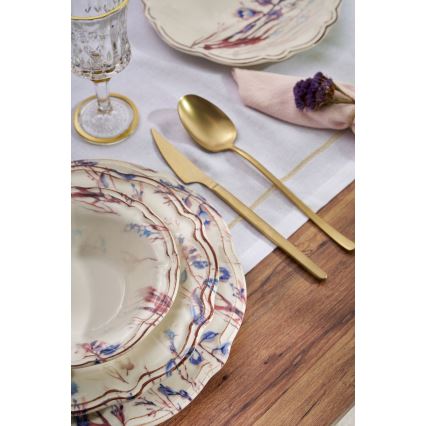 Set da tavola 24 pezzi, multicolore, in porcellana