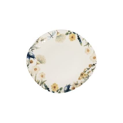 Set da tavola 24 pezzi multicolore/marrone/porcellana
