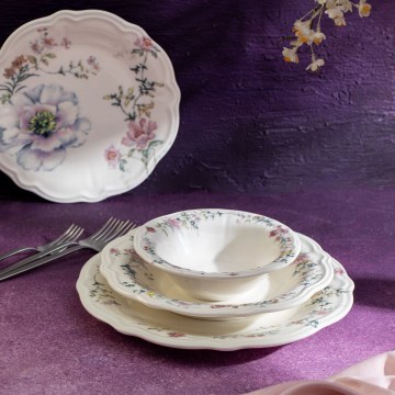 Set da tavola 24 pezzi multicolore/porcellana