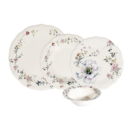 Set da tavola 24 pezzi multicolore/porcellana
