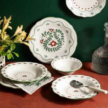 Set da tavola 24 pezzi multicolore/porcellana