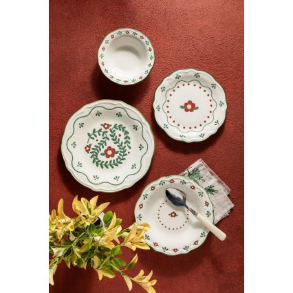 Set da tavola 24 pezzi multicolore/porcellana