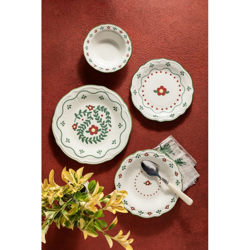 Set da tavola 24 pezzi multicolore/porcellana