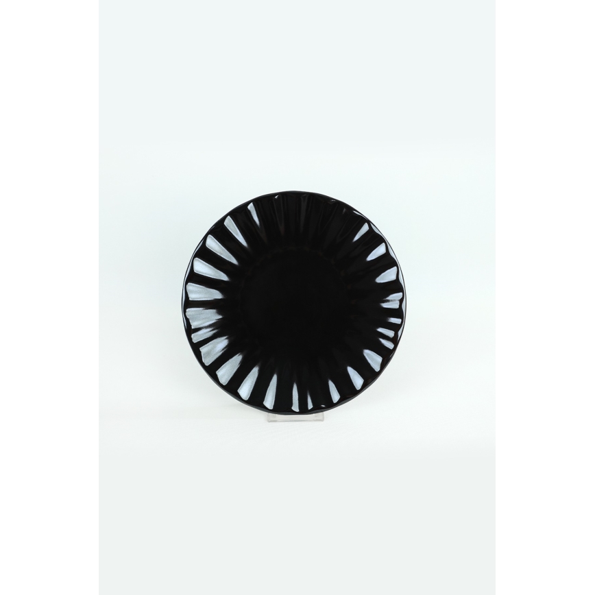 Set da tavola 24 pezzi, nero in grès